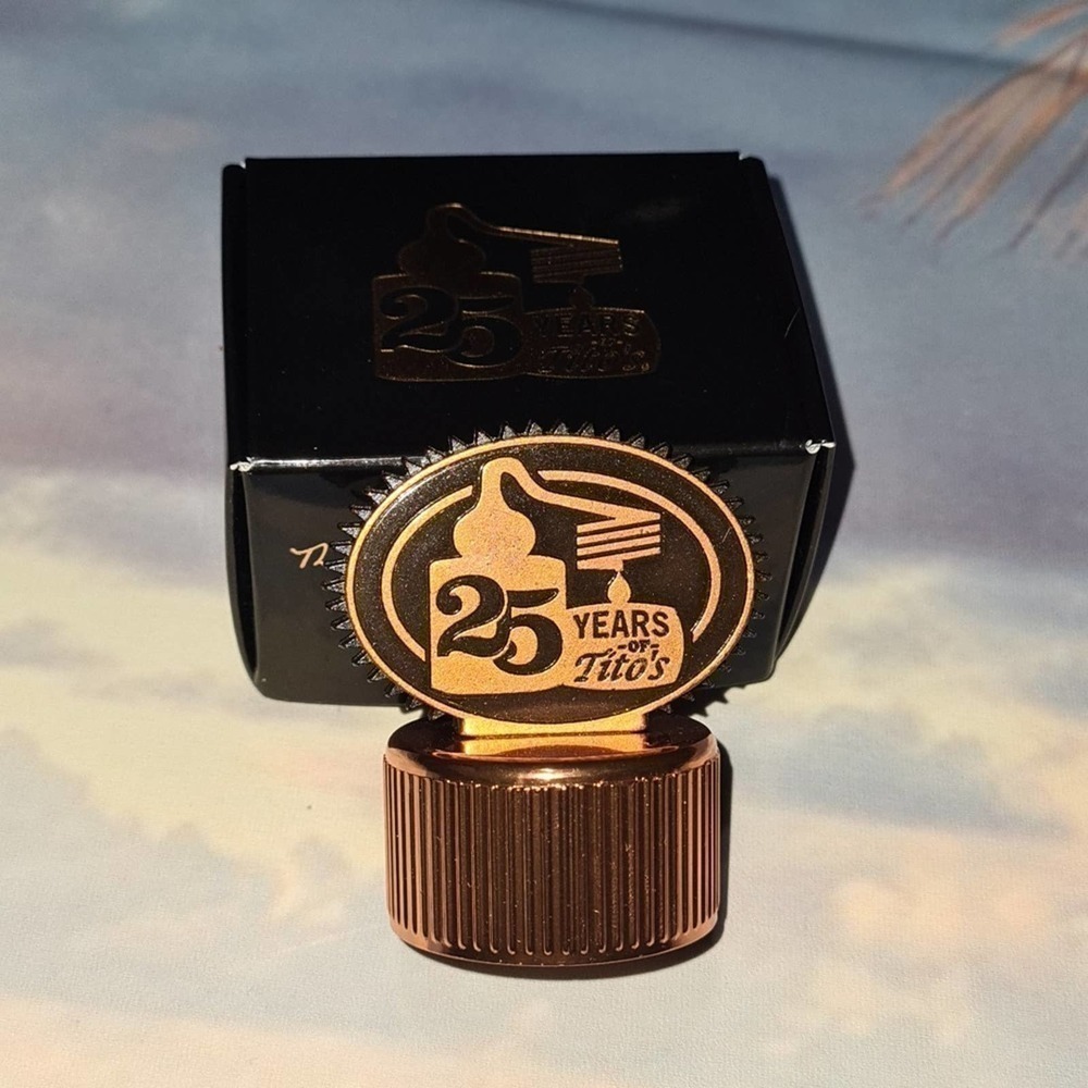 Tito's Bottle Topper 25 Year‎ Anniversary NWB